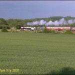 60532 Blue Peter passing Enslow